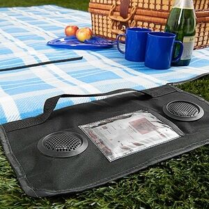 CYLO 2-in-1 Picnic Blanket Portable Bluetooth Speaker w Handle BRAND NEW